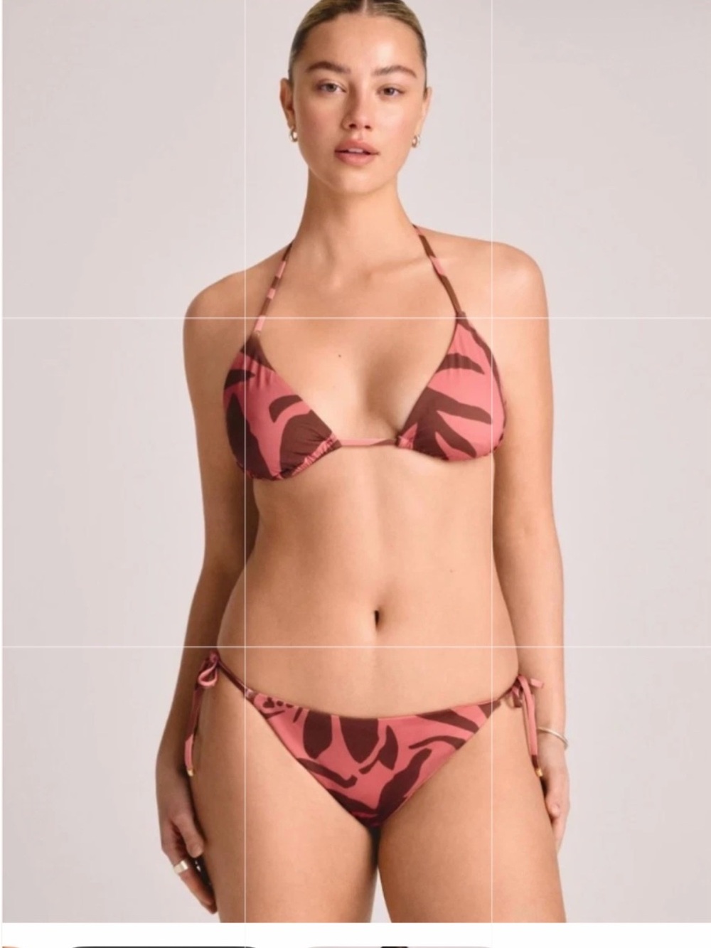 Vitamin A Rose Mauve Botanical Tie-Side Bikini